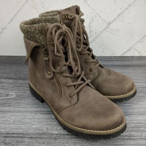 Cliffs White Mountain Boots Womens 8 M Pembroke Ankle Winter Brown Combat Boot